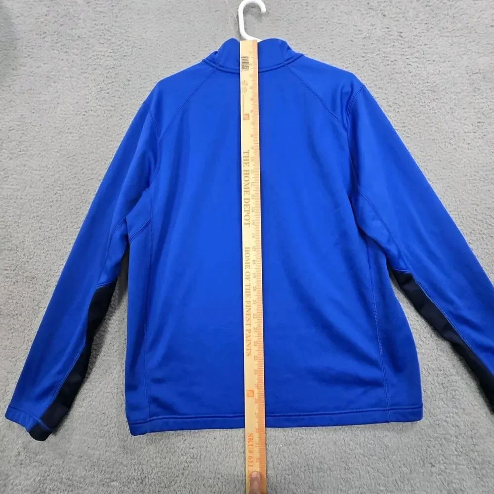 NIKE Pullover Sweatshirt Mens Extra Large Therma Fit Blue 1/4 Zip 715199-480 EUC